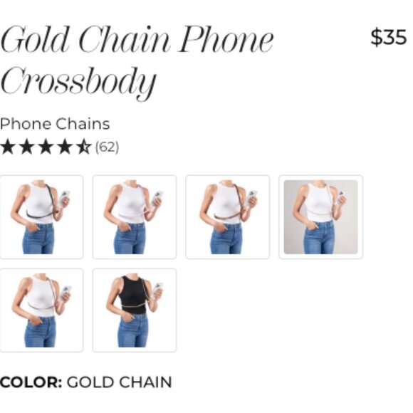 NEW - Gold Chain For Purse/Wallet/Phone Etc... 32" - Picture 11 of 11